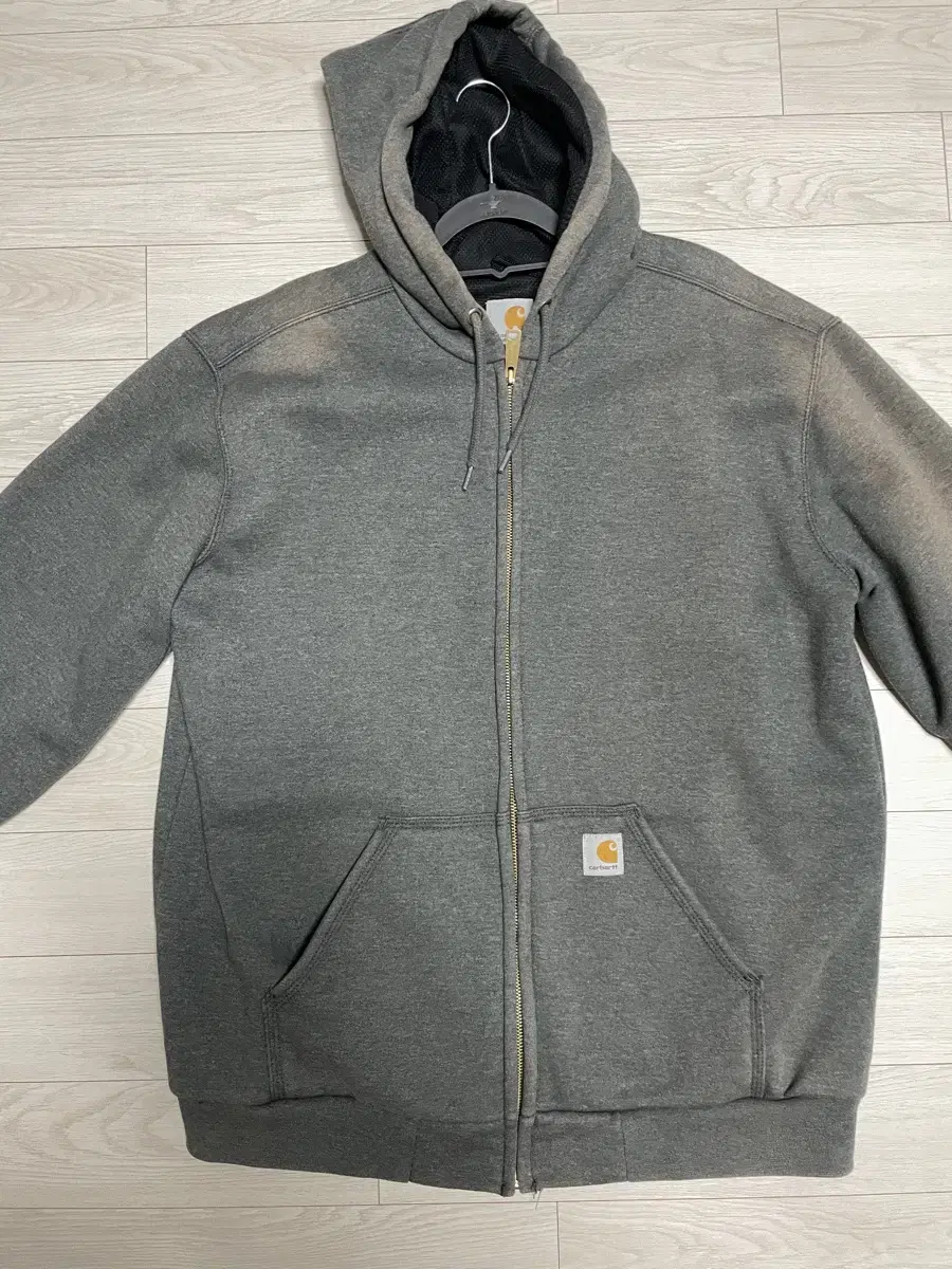 Calhart size M hooded zip-up