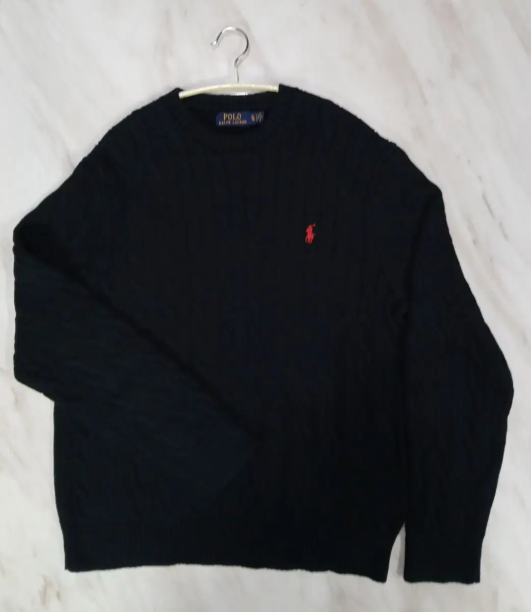 [domestic] polo knit ralph lauren men's pretzel cable knit XL size