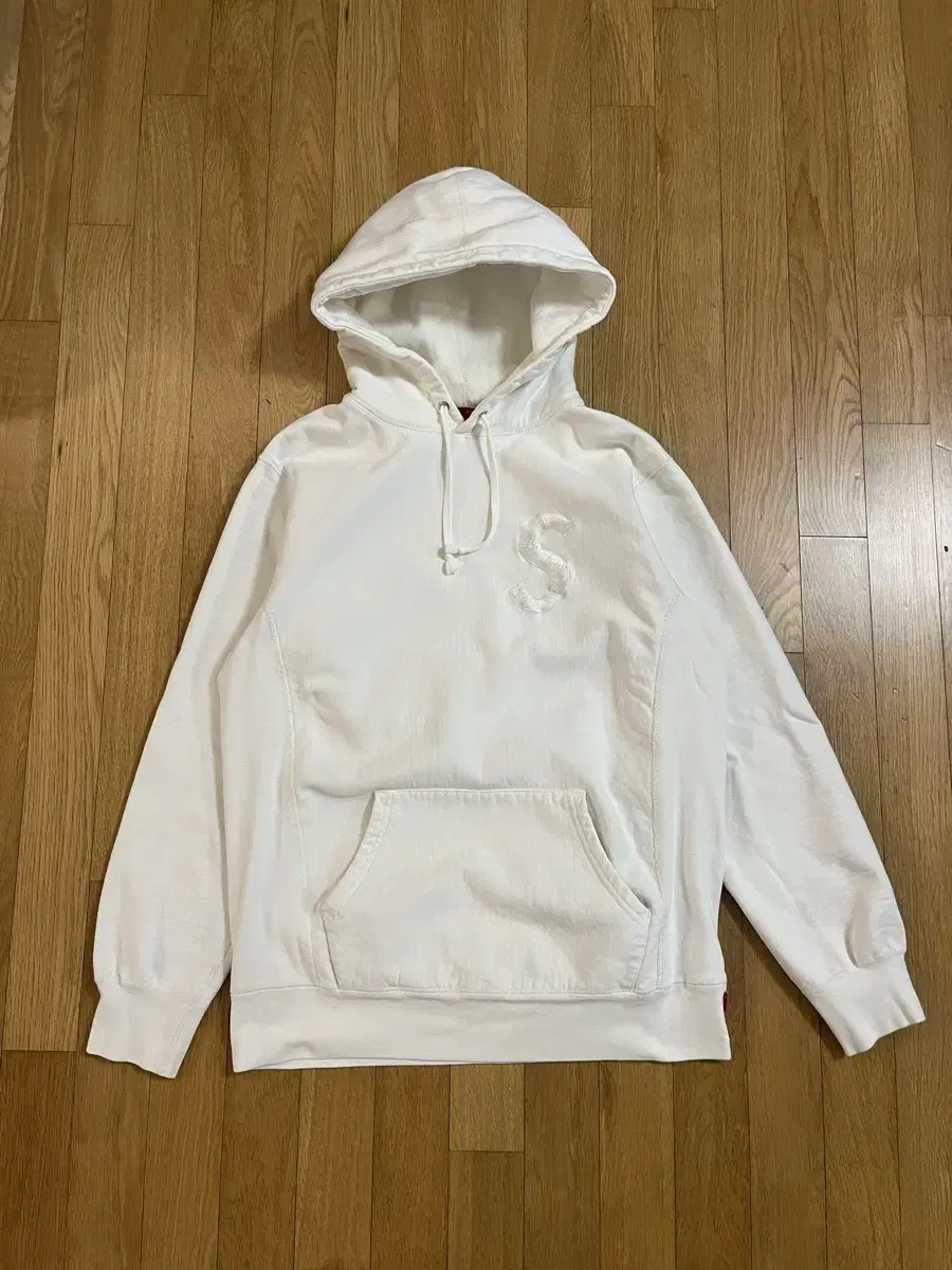 Supreme S Logo Hoodie White