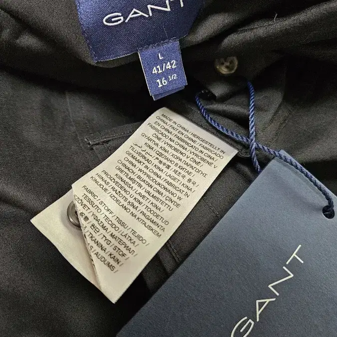 간트 GANT 블랙 남성 셔츠 L사이즈 새상품