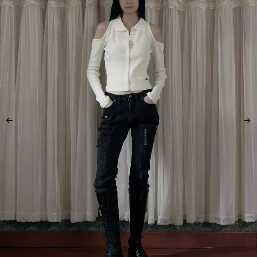 bohemseo cardigan ivory on Bunjang Global Site