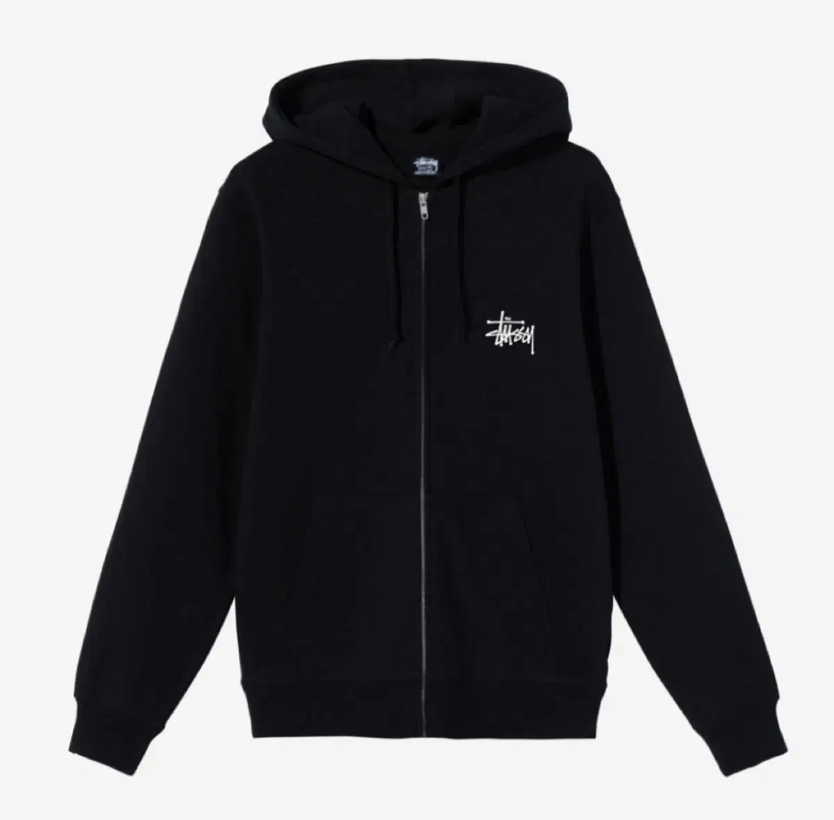 Stussy Basics Hood Zip-Up Black