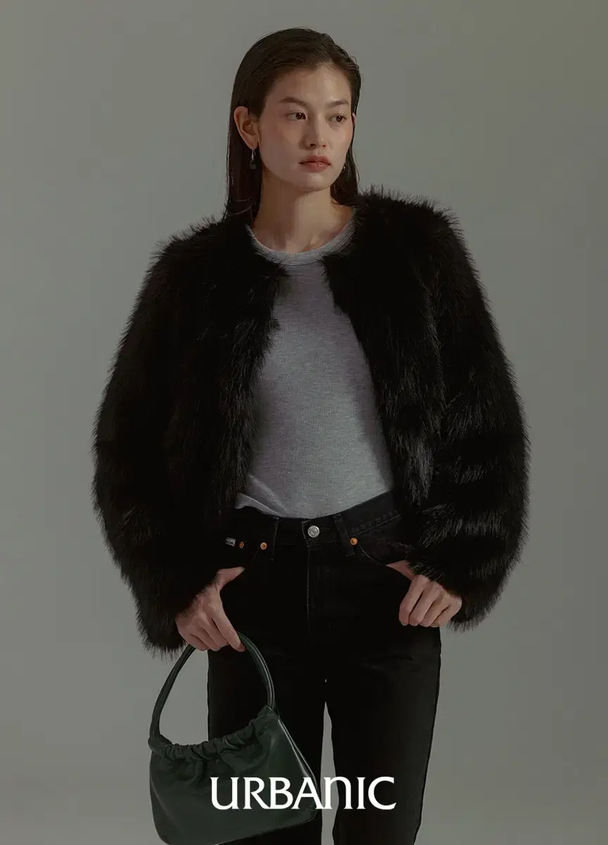 얼바닉30 faux fur jacket 포 퍼자켓 새상품