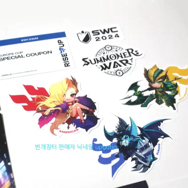 서머너즈워 굿즈 시크릿봉투 엽서 스티커 스페셜쿠폰 SUMMONERSWAR