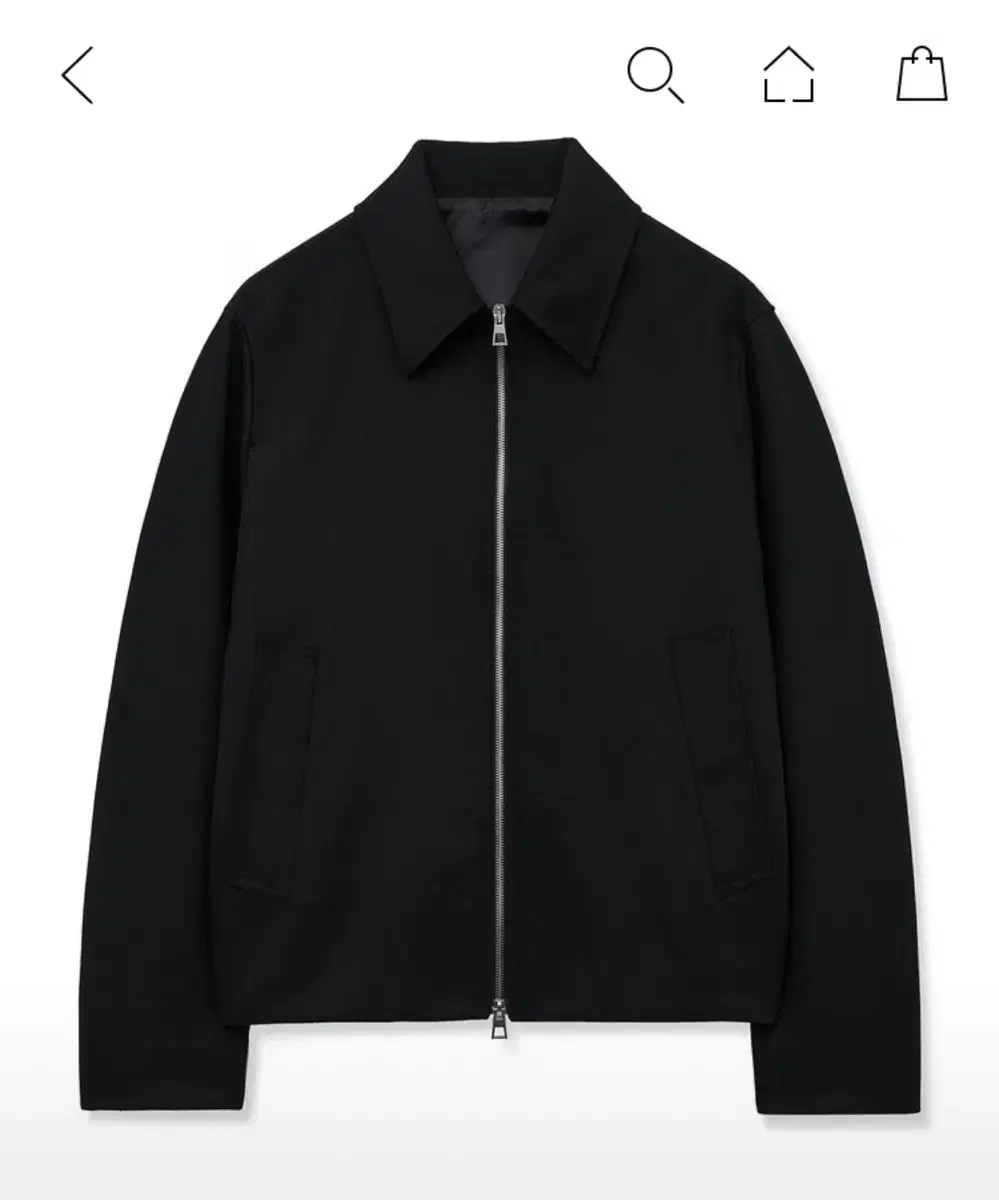 TNGT Black Twill Minimalist Crop Jacket L