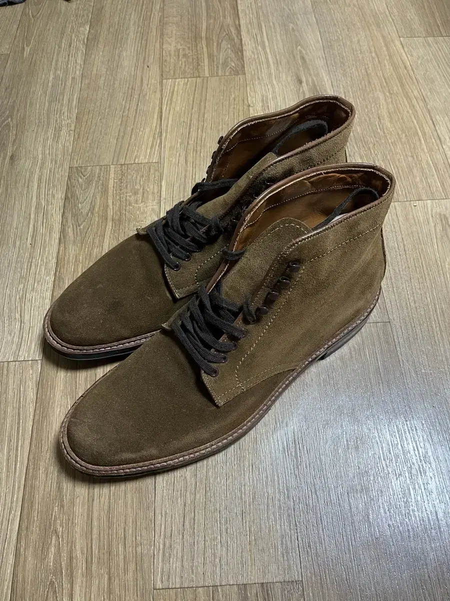 Snuff Suede Plain Toe Boot /alden / 알든