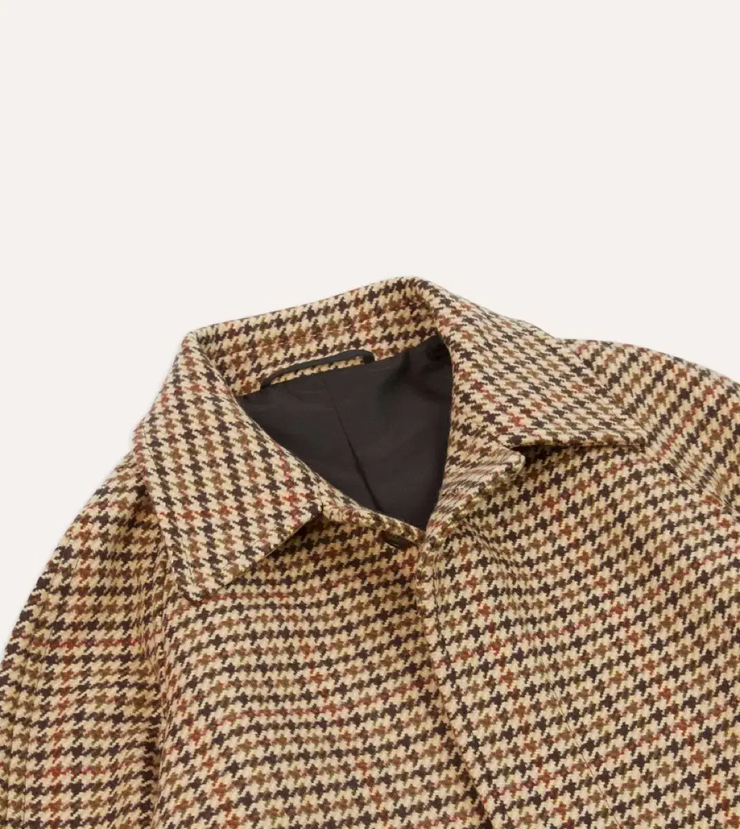 Dycks Brown Houndstooth Raglan Coat