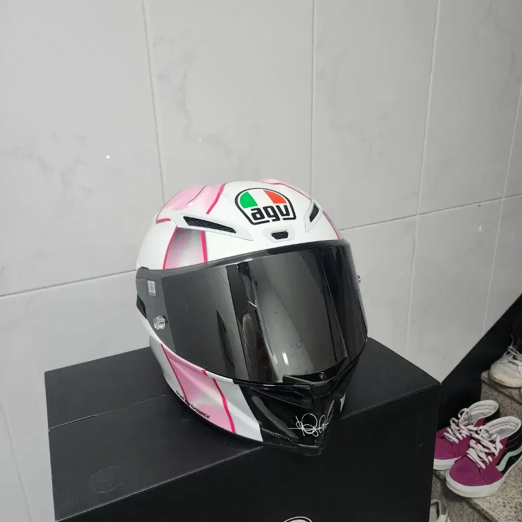 AGV 피스타 GP RR MISANO 2021 핑크 리본 L사이즈