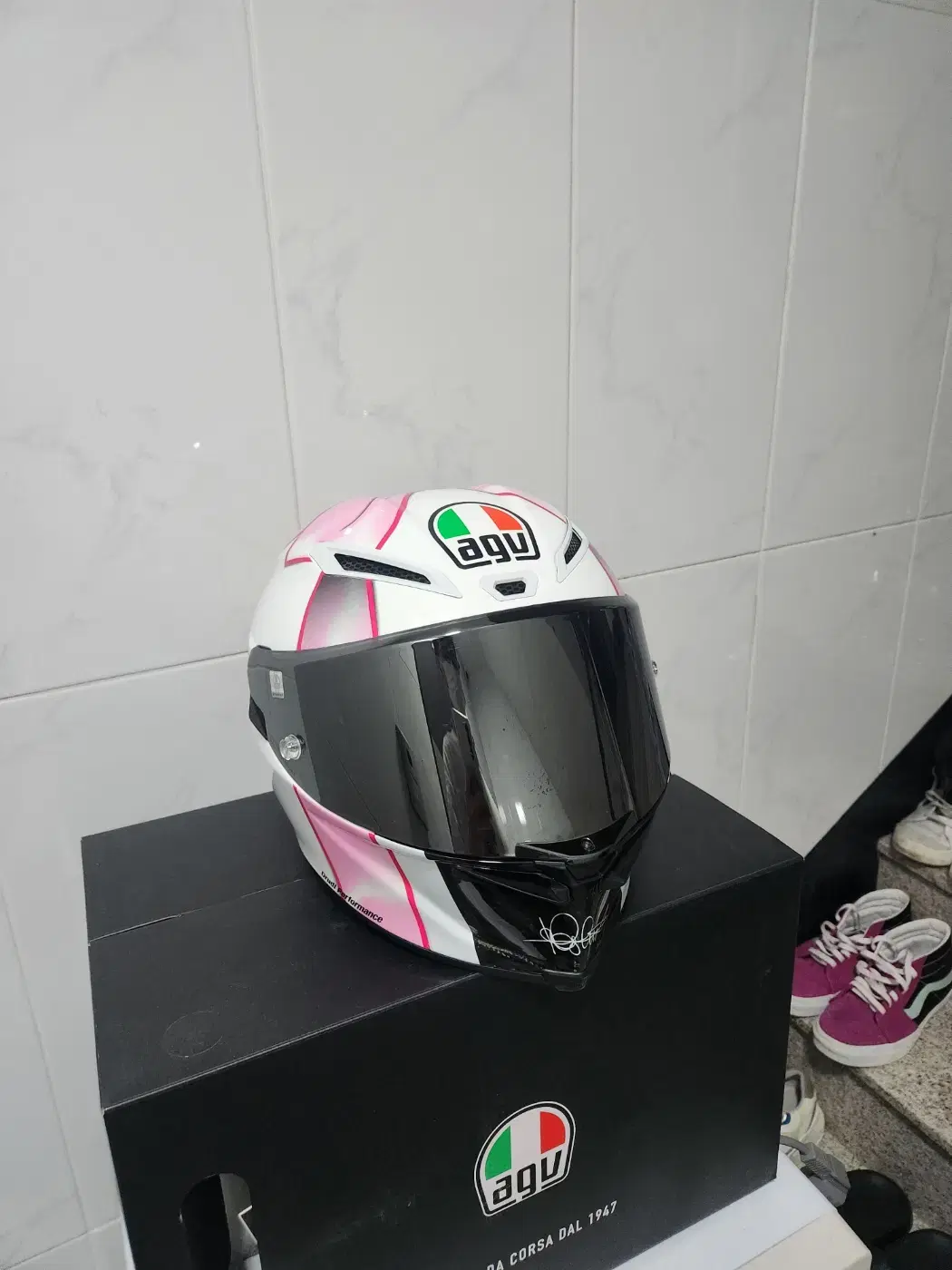 AGV 피스타 GP RR MISANO 2021 핑크 리본 L사이즈