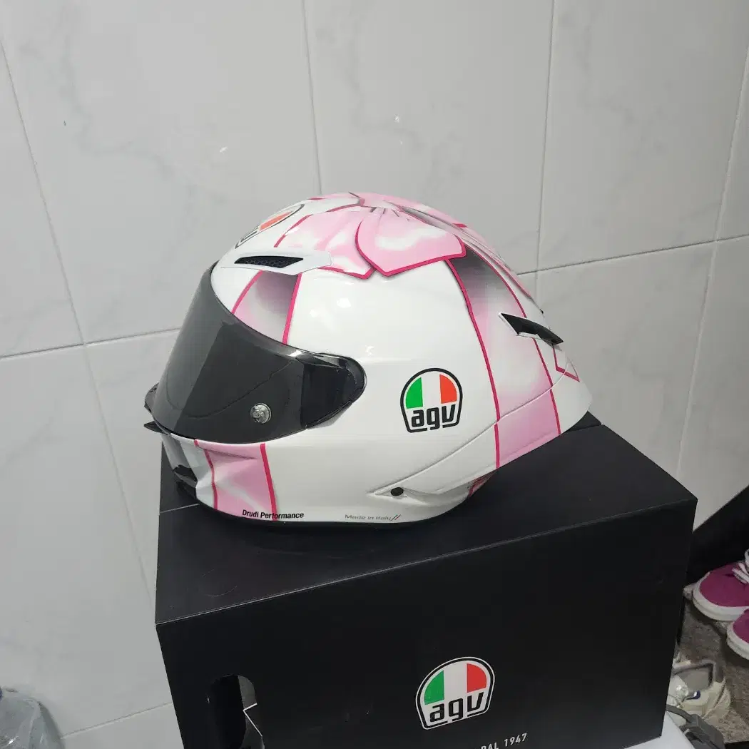 AGV 피스타 GP RR MISANO 2021 핑크 리본 L사이즈