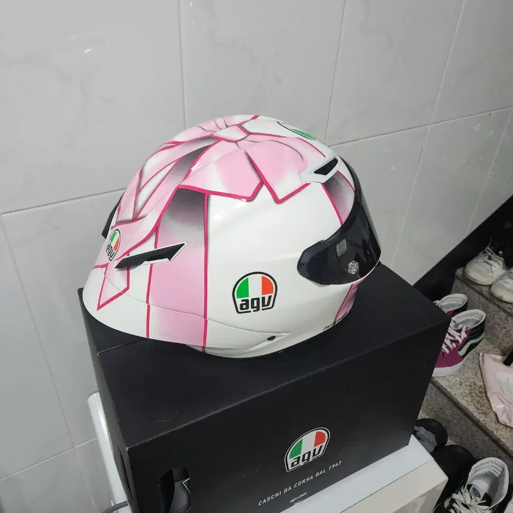 AGV 피스타 GP RR MISANO 2021 핑크 리본 L사이즈