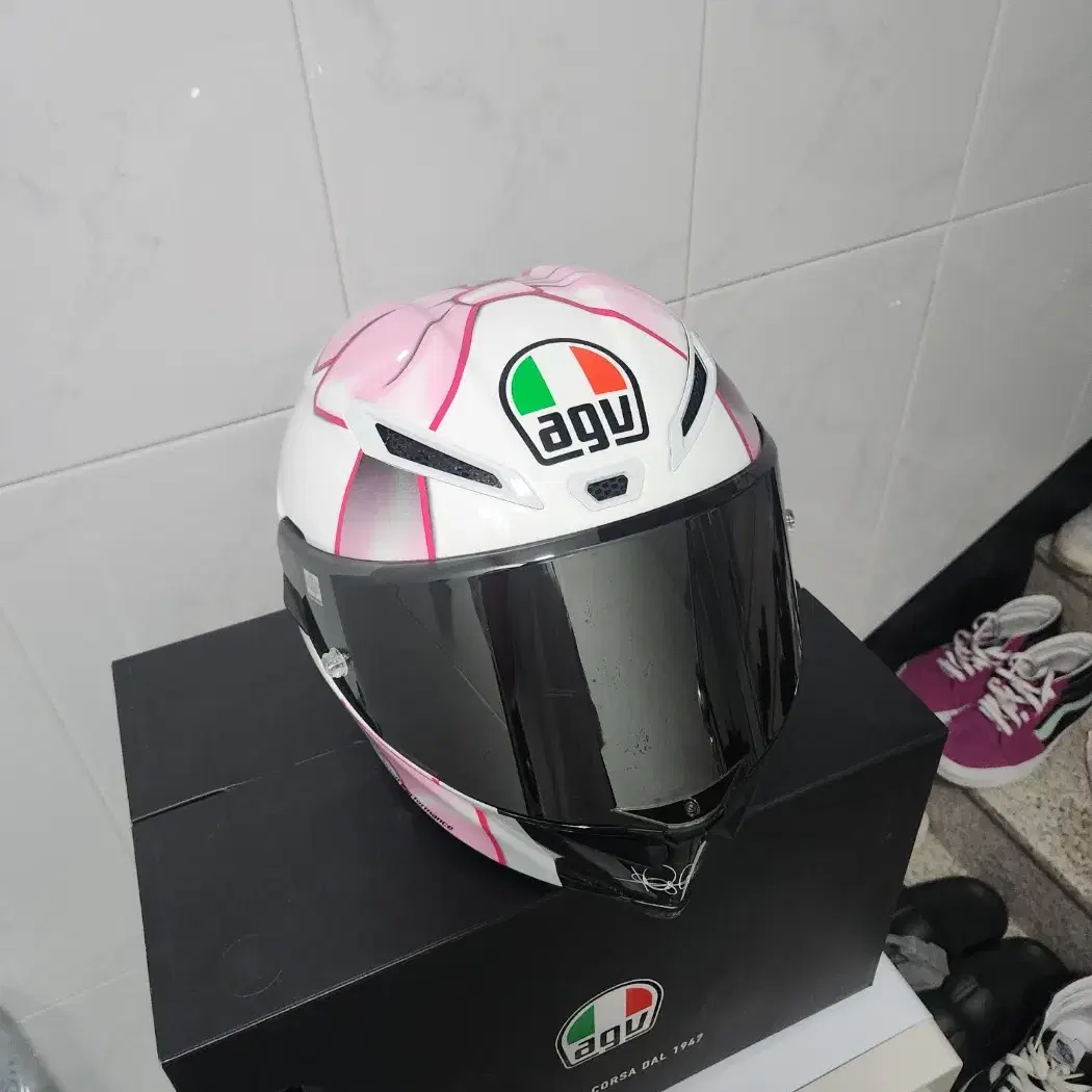 AGV 피스타 GP RR MISANO 2021 핑크 리본 L사이즈