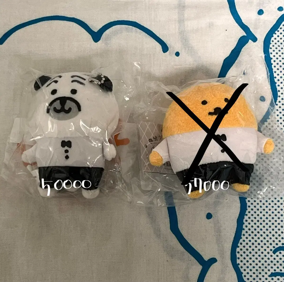 Joke bear cafe mascot sell Pug statue croquette dipping bear Chiikawa