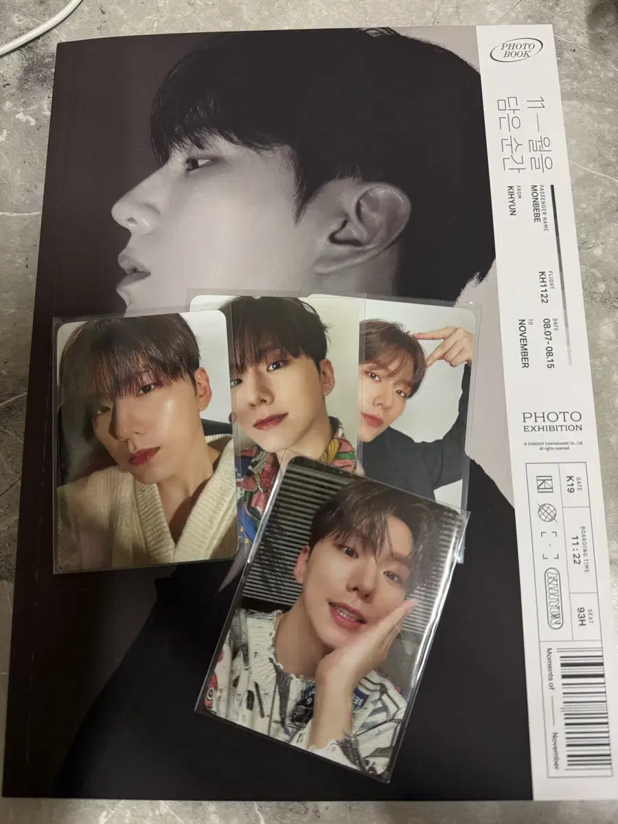 Photobook photocard in bulk (monsta x kihyun damsun)