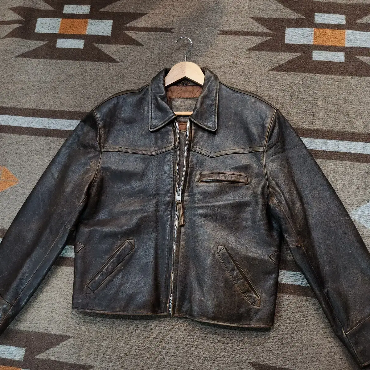 Gess USA 90s cowhide jacket L vintage