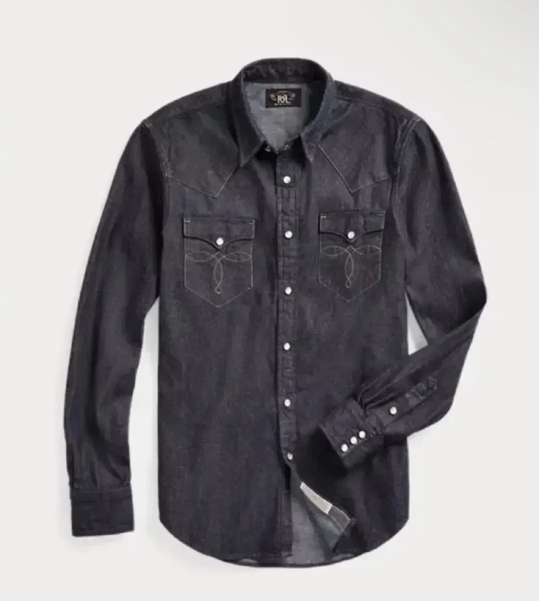 [13% OFF] RRL Slim Fit Western Denim Shirt Double l