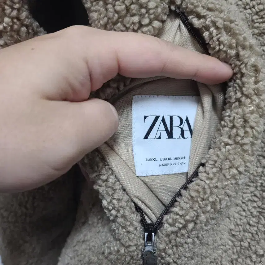 [ZARA] 남성 플리스 집업 USA XL