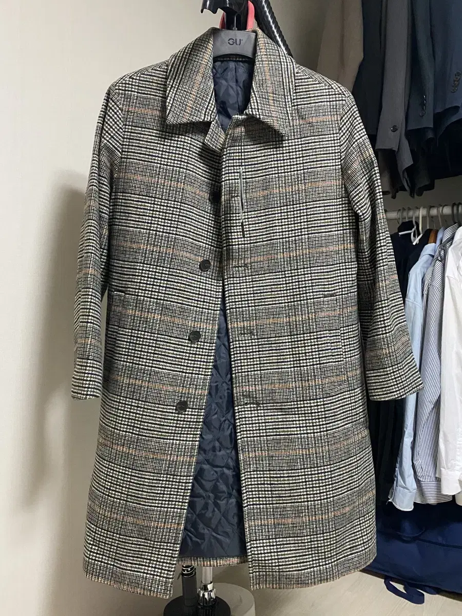 2 semi fitted men's long coats