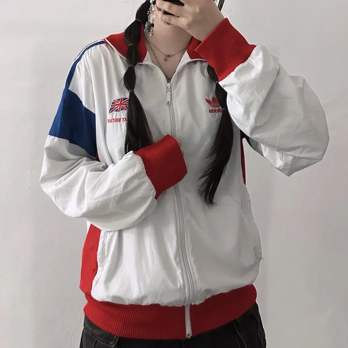 (L) Adidas UK Tracktop Windbreaker Jacket