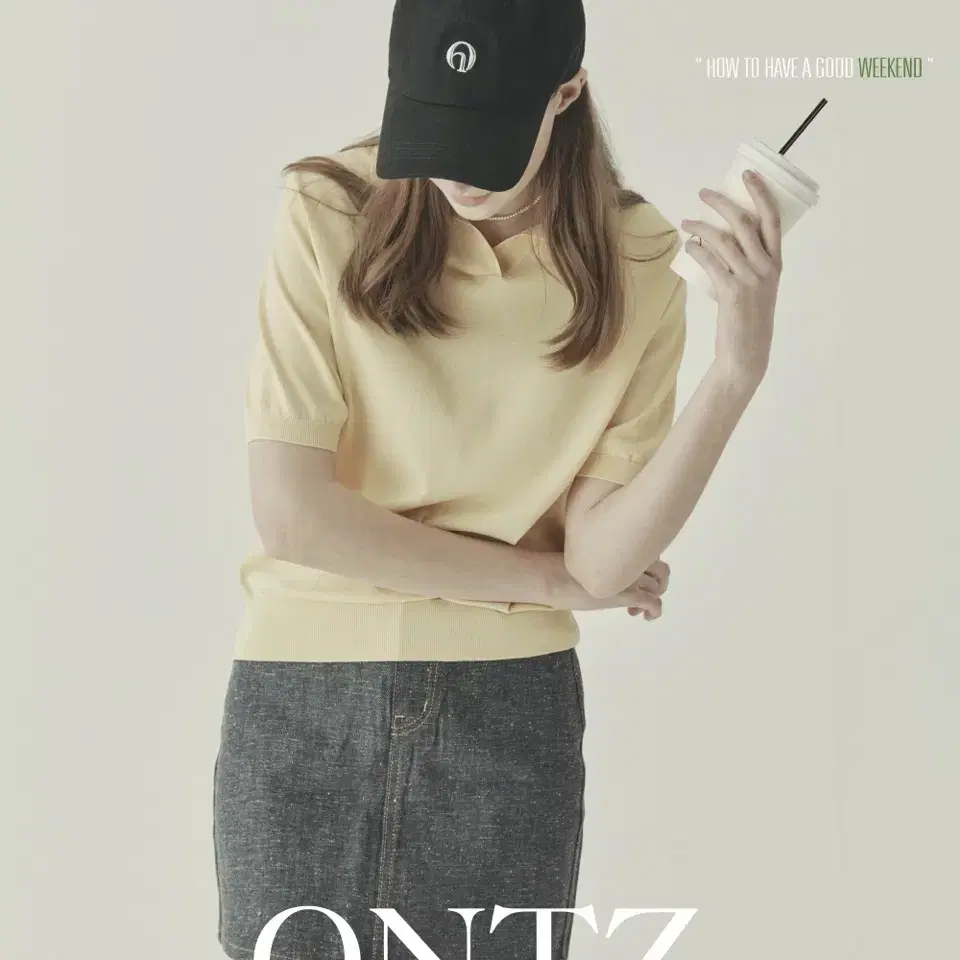 ONTZ 온츠 심플 빈티지 심볼 볼캡