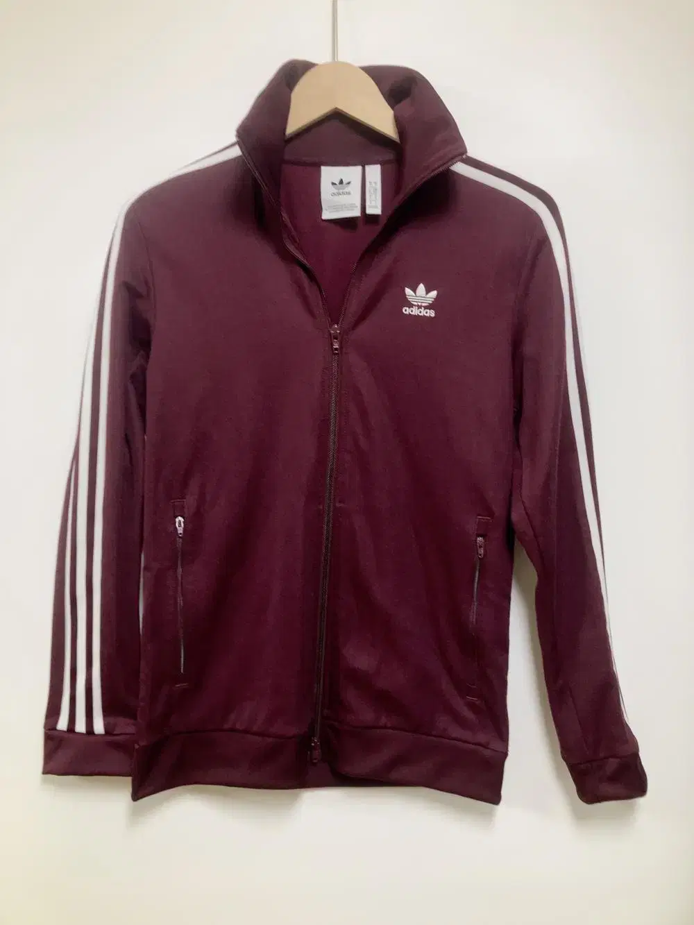 Adidas Beckenbauer Jersey New Burgundy Jacket Wine Track Top Zip Up