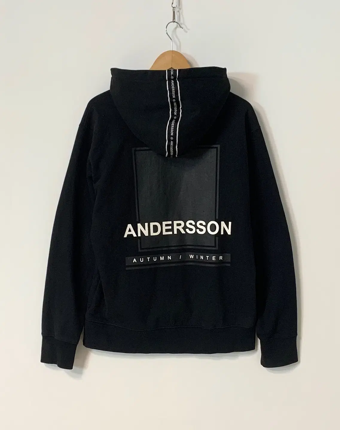 Anderson Belle Back Logo Printed Hoodie L