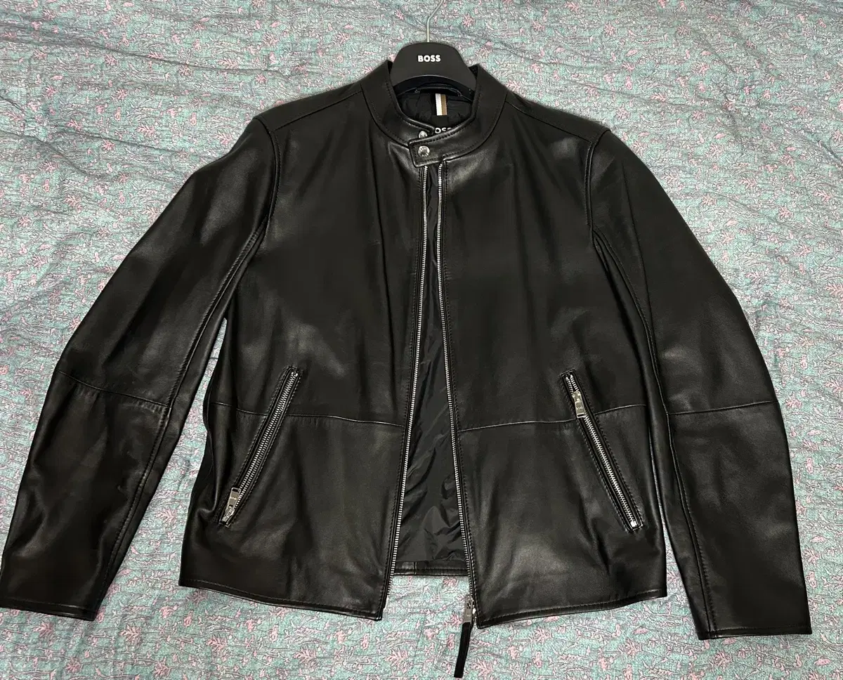 24FW Boss Leather Jacket 100% Lambskin (New without tags)