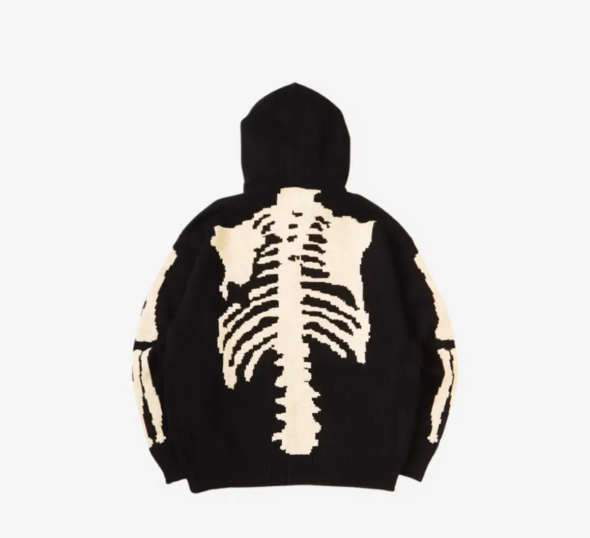 Capital Bone Knit Hoodie Black