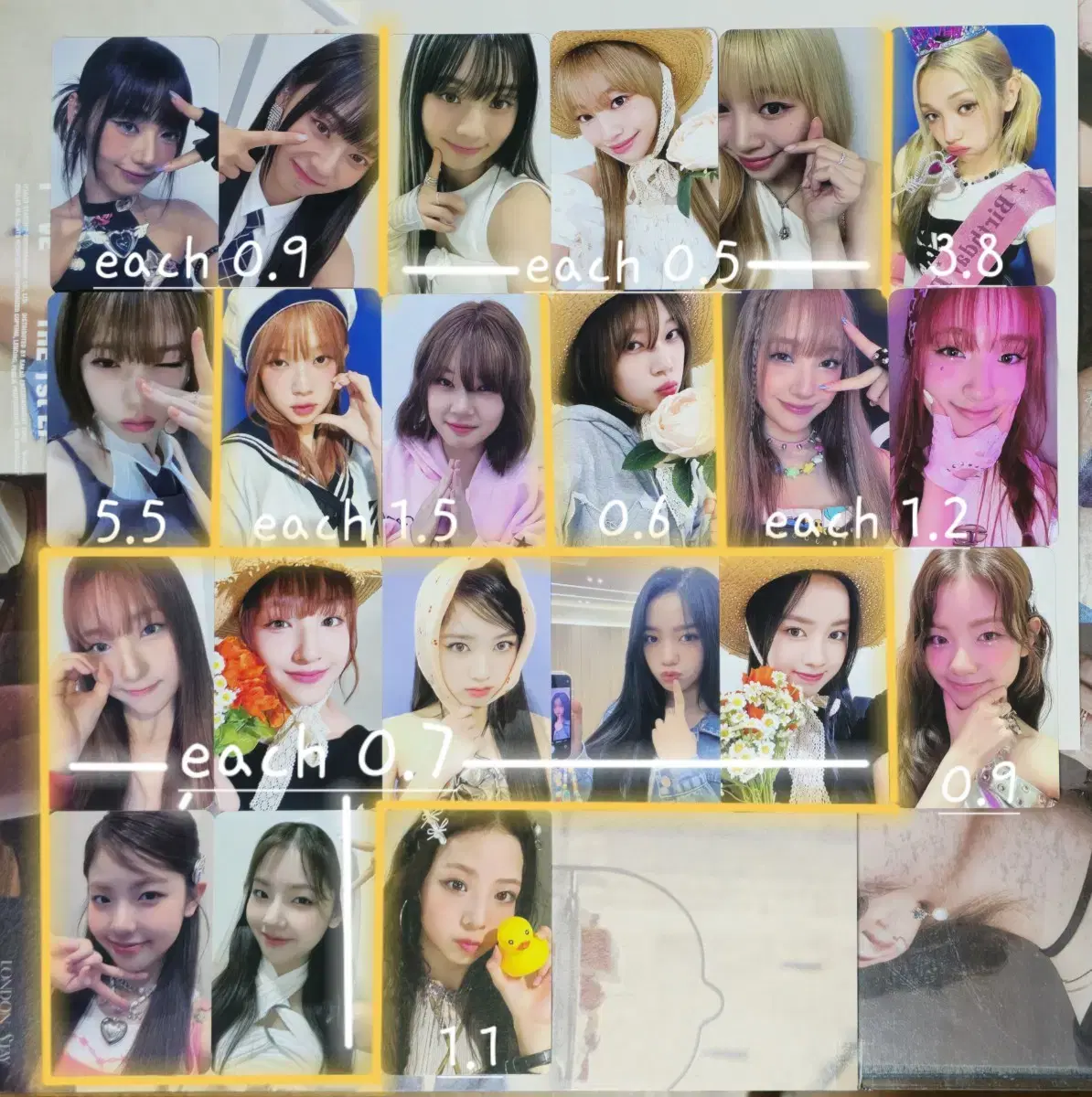 Eunice Curious Wee Eunice, etc. unreleased photocard wts! Hyunju nayeon jelikotoko yoon ha elly yoon