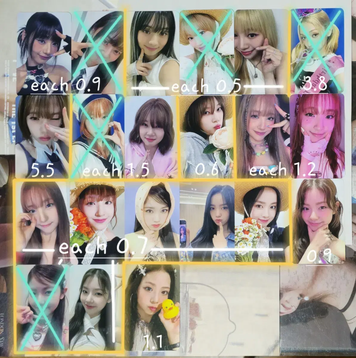 Eunice Curious Wee Eunice, etc. unreleased photocard wts! Hyunju nayeon jelikotoko yoon ha elly yoon