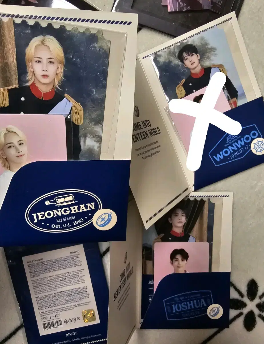 Seventeen Cafe Passport jeonghan mingyu joshua