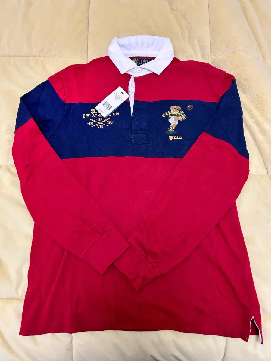 (select new) Polo Bear Rugby Tee size M