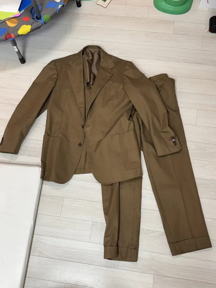 Ring jacket La Marche Neapolitan cotton suit Brown 54 Setup