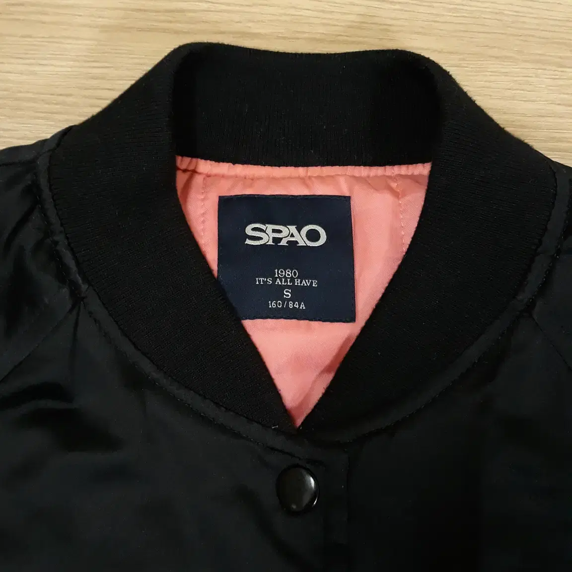 스파오 SPAO 패딩점퍼 야구 점퍼