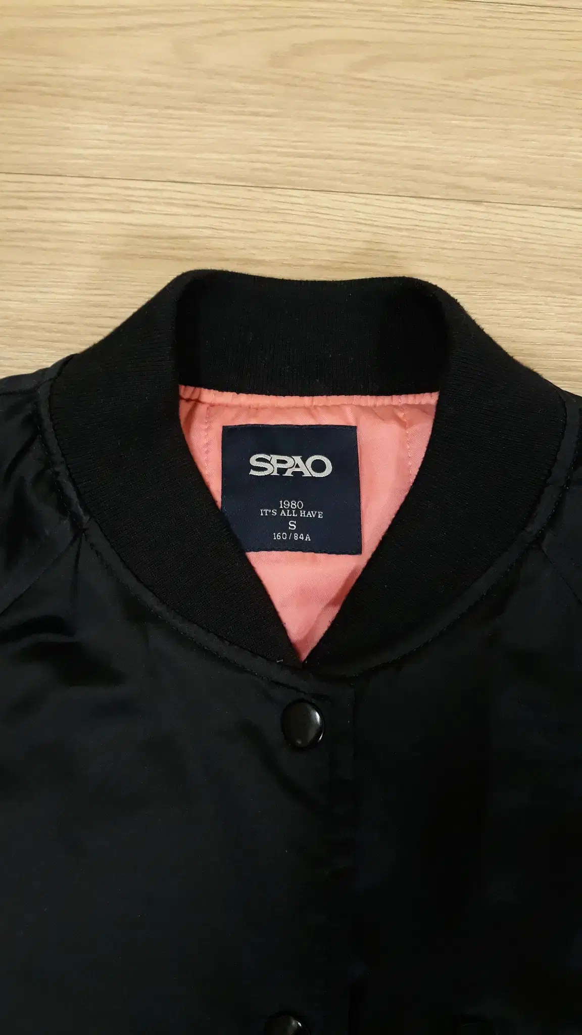 스파오 SPAO 패딩점퍼 야구 점퍼