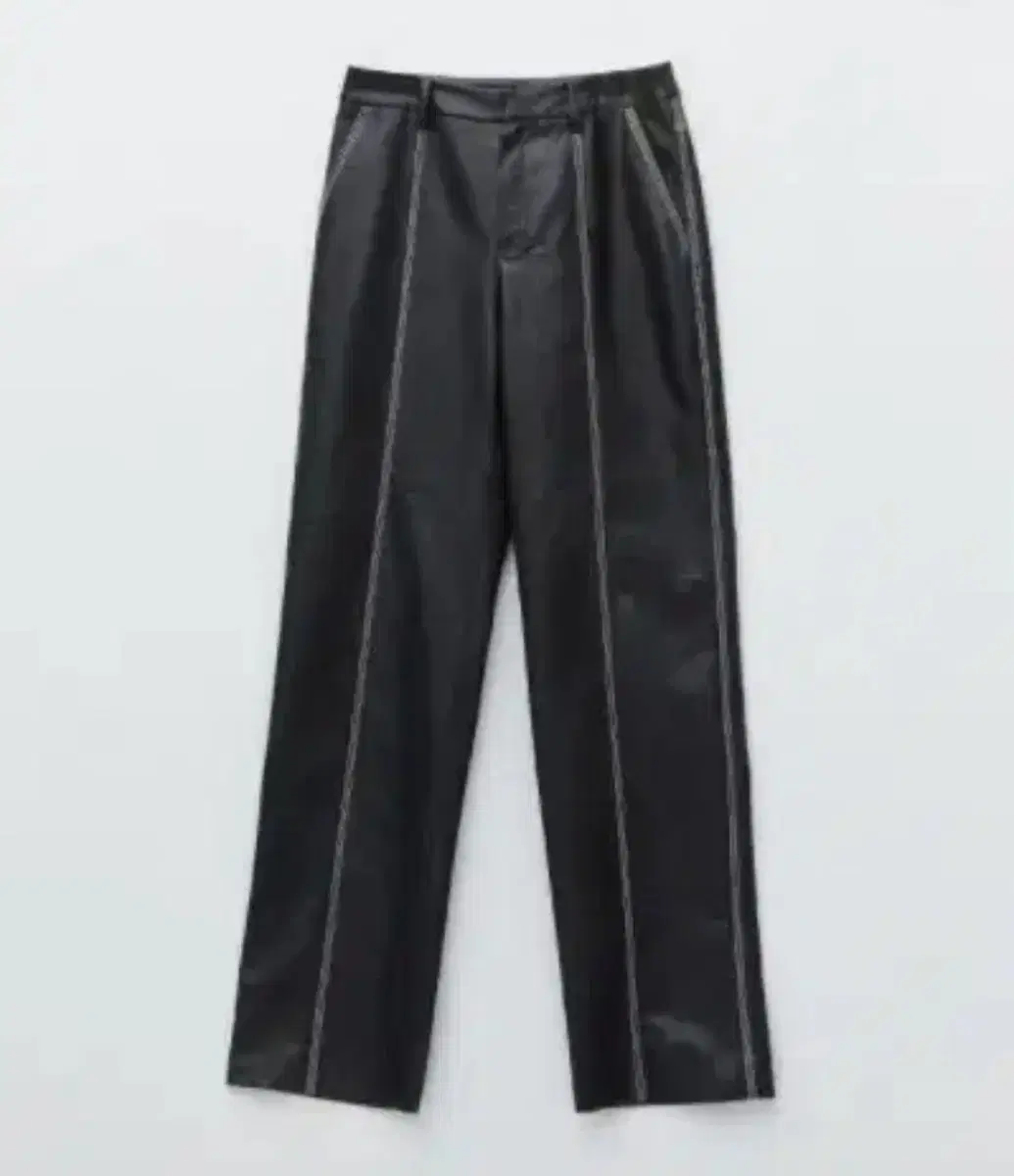 Matengkim Stitched Eco-leather Trousers Black M