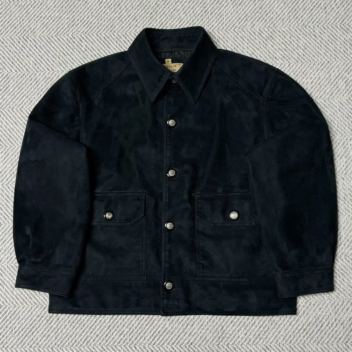 R.G.A ITALY Western Mustang Suede Quilted Jacket