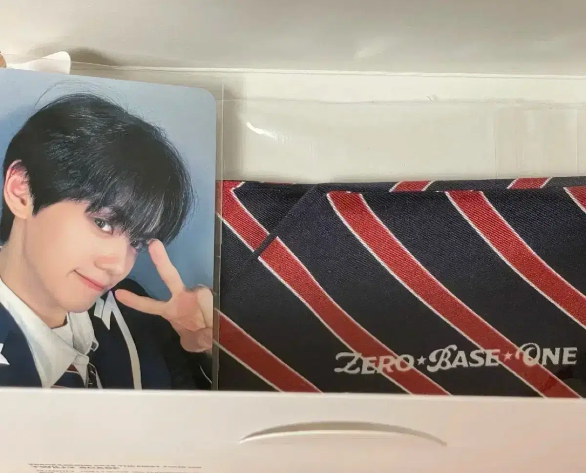 zerobaseone zb1 concertmdmd twilly scarf photocard kim gyuvin wts