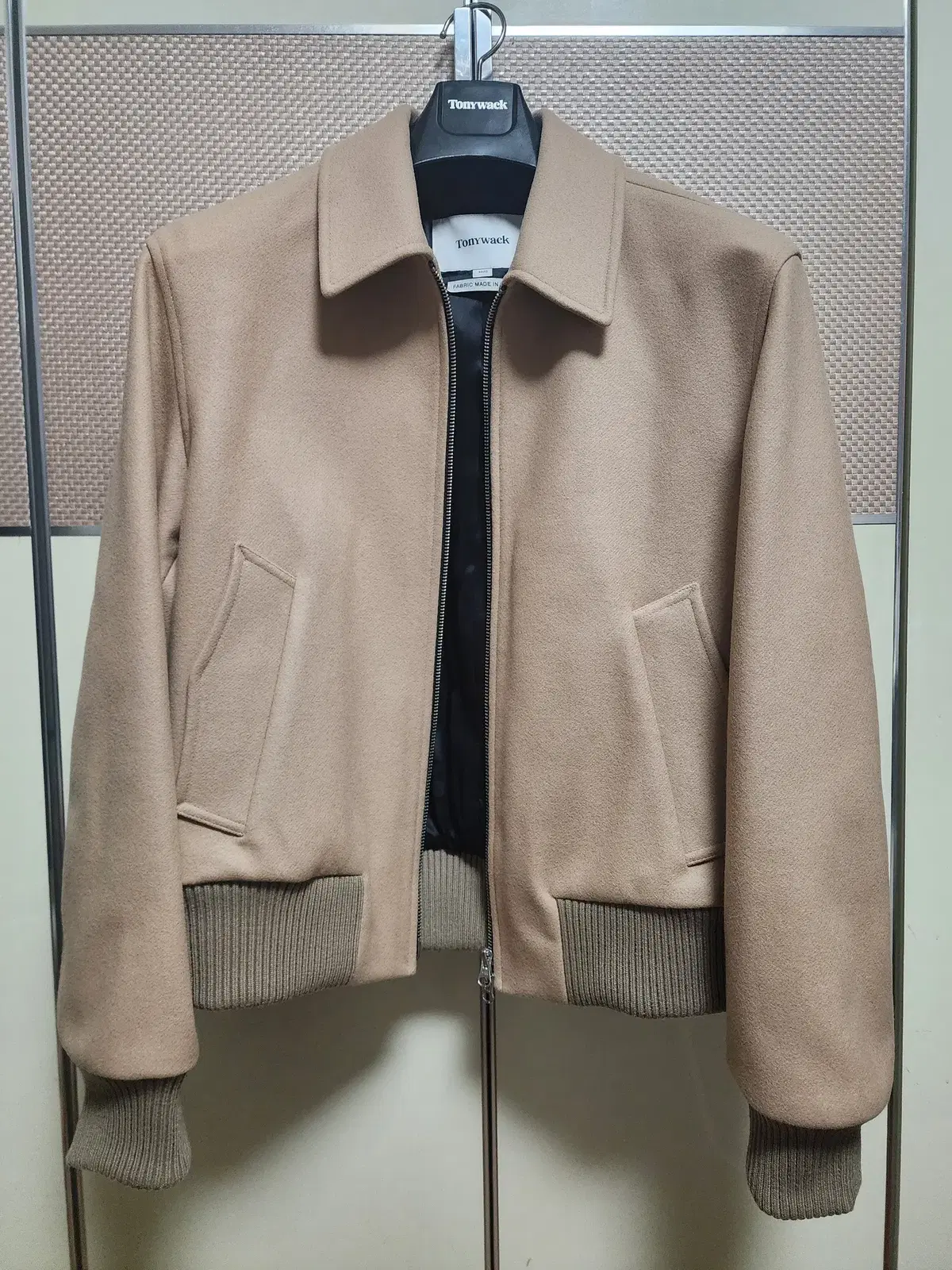 [Tony Weck] Bloomingdale's Melton wool bomber jacket L