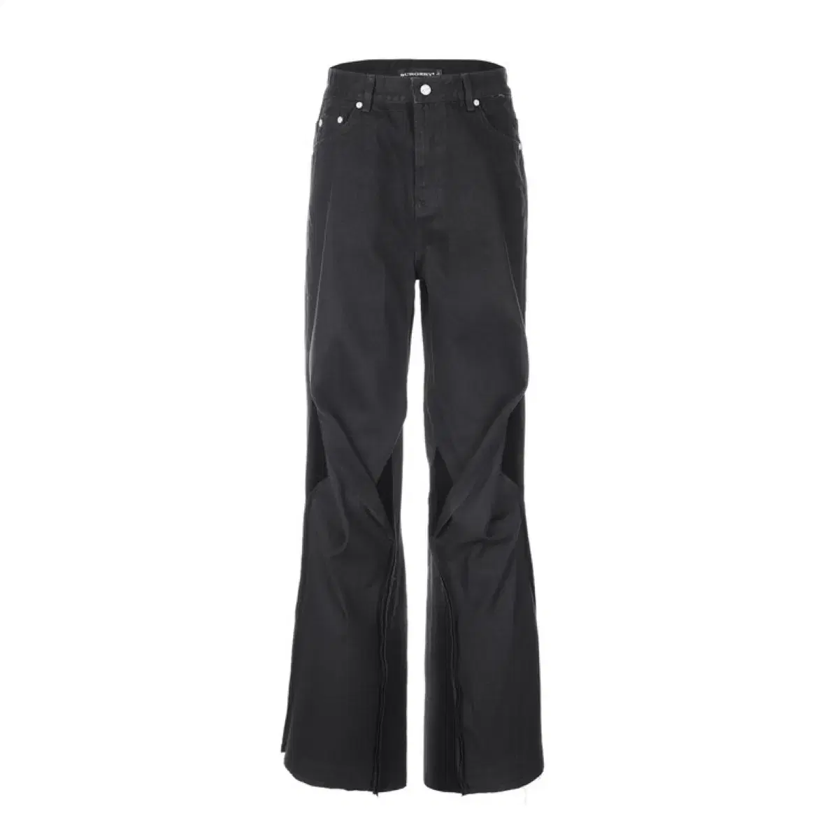 Serious Front Twisted Trousers Black M