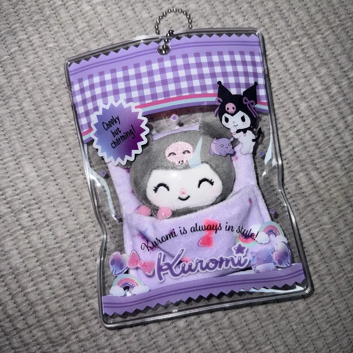 Sanrio Convenience Store Series Kuromi Mascot Keyring