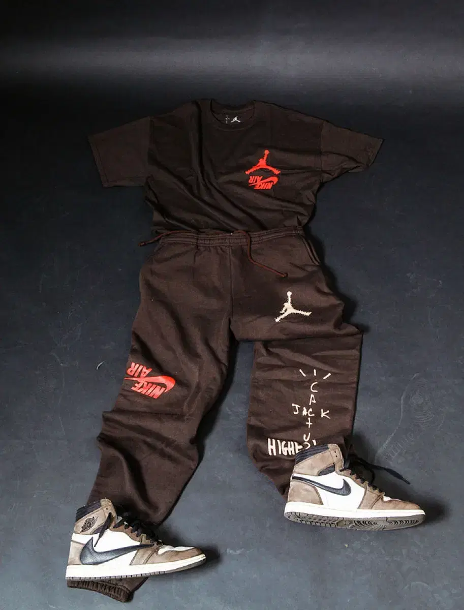 [NEW_L] Scott Nike Jordan Reverse Swoosh Merchandise Jogger Pants