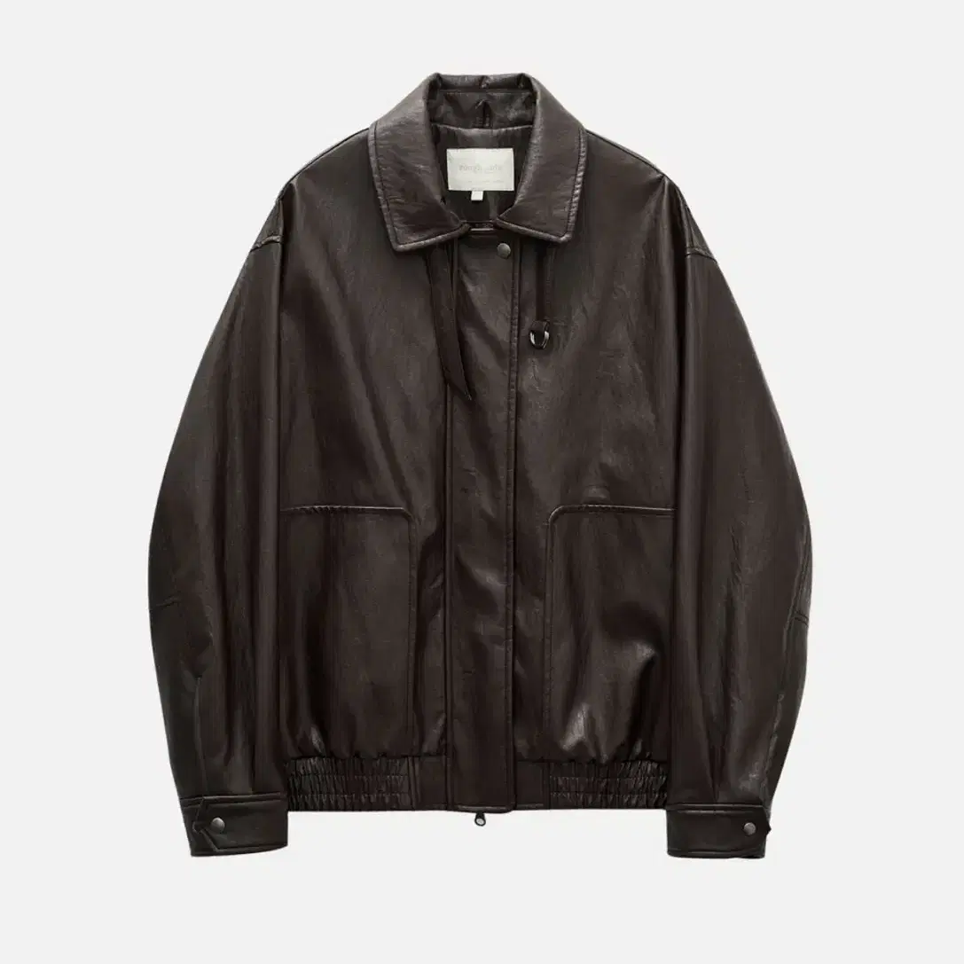 러프사이드 Vegan Leather Blouson/ 브라운