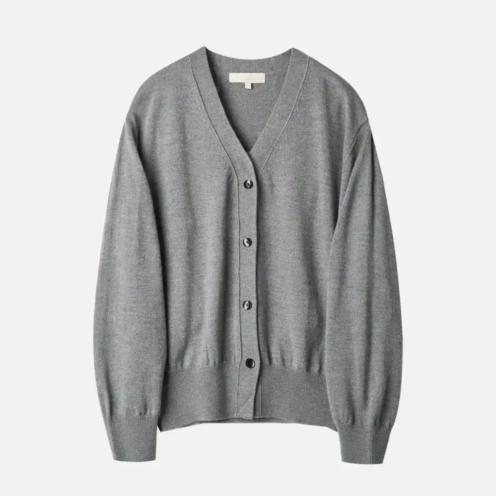 러프사이드 Cropped Knit Cardigan / 그레이