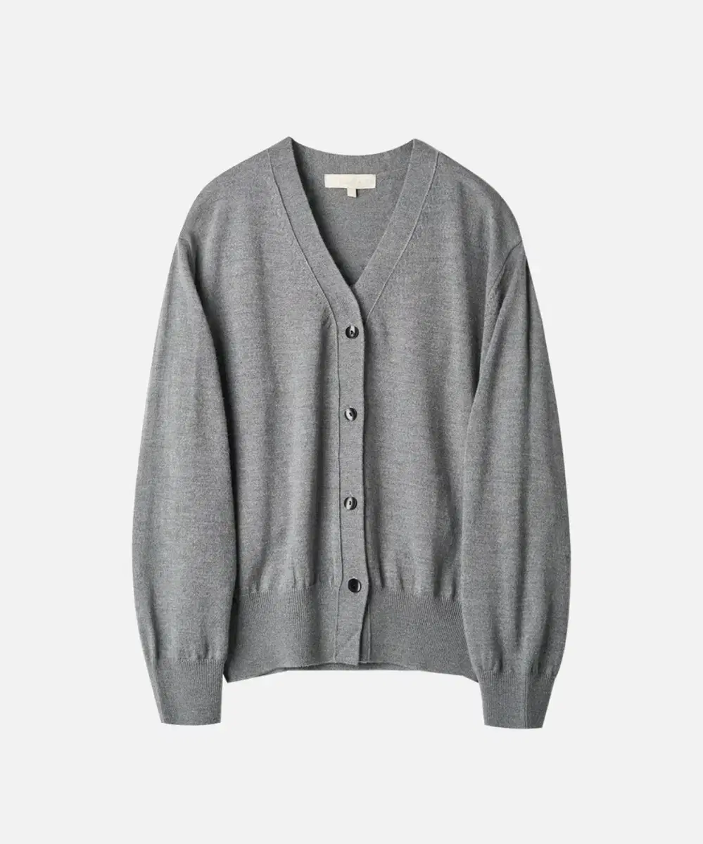 러프사이드 Cropped Knit Cardigan / 그레이