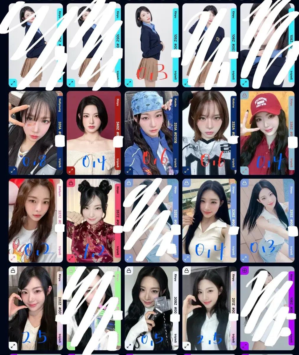 Triples Credits nakyung kotone kaede dahyun Objects wts Swap Objects