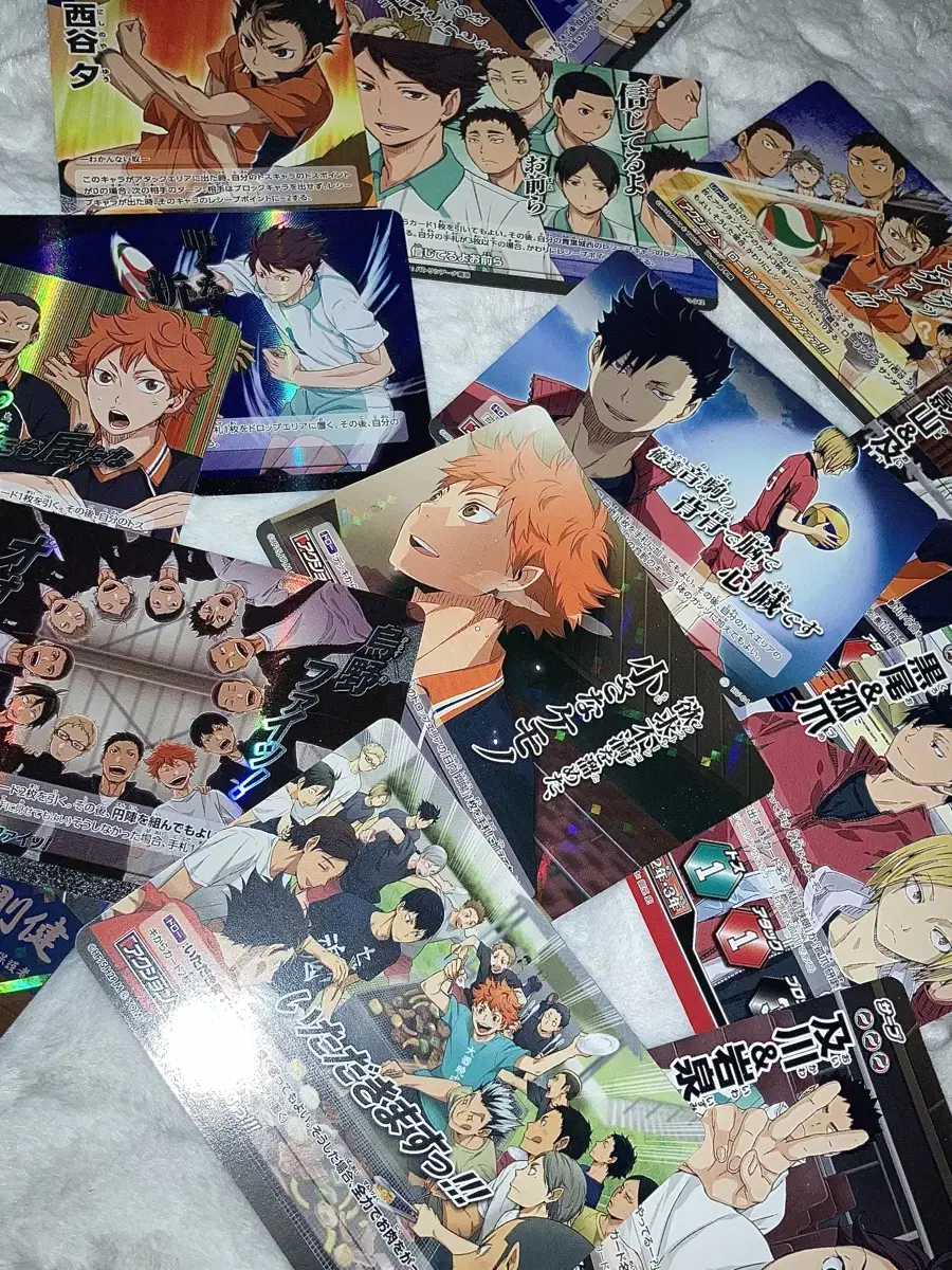 (Bulk) Haikyuu Barbaka about 50 sheets wts hinata Tobio Kuruo Kenma Oikawa