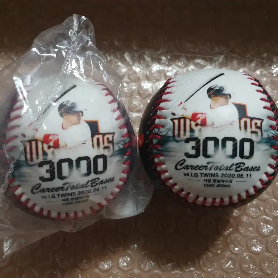 KBO 레전드 최정 3000루타 기념구 포토볼