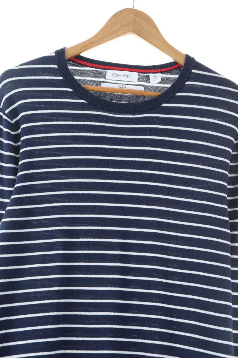 (M) Calvin Klein Knit Navy Stripe Amecage-101F8