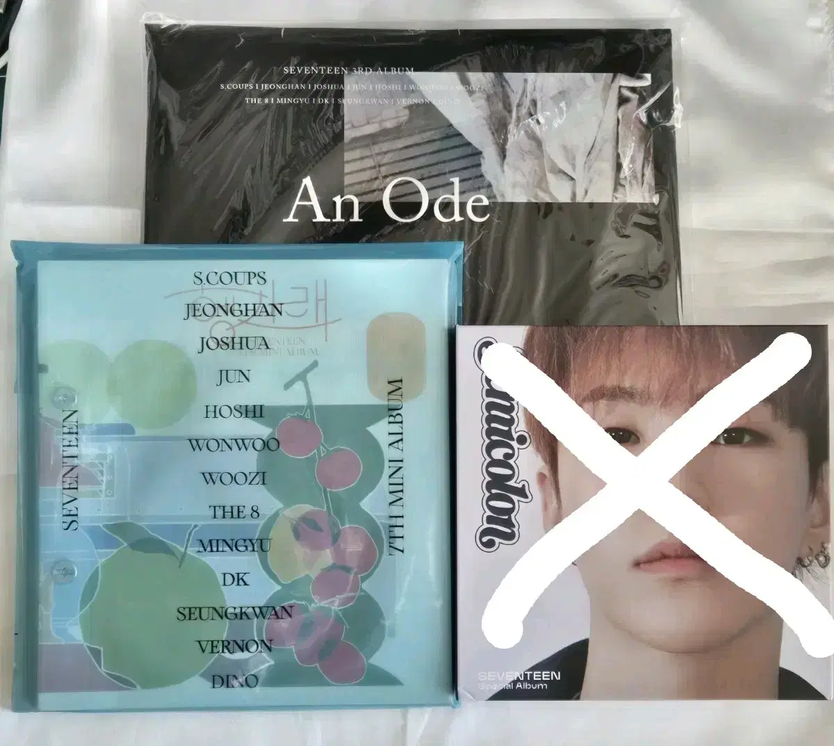 Seventeen unsealed album unodorized rinse semi colon sold